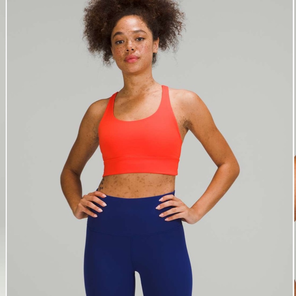 Lululemon Energy Bra Longline, B-D Cups - Autumn Red Size 6